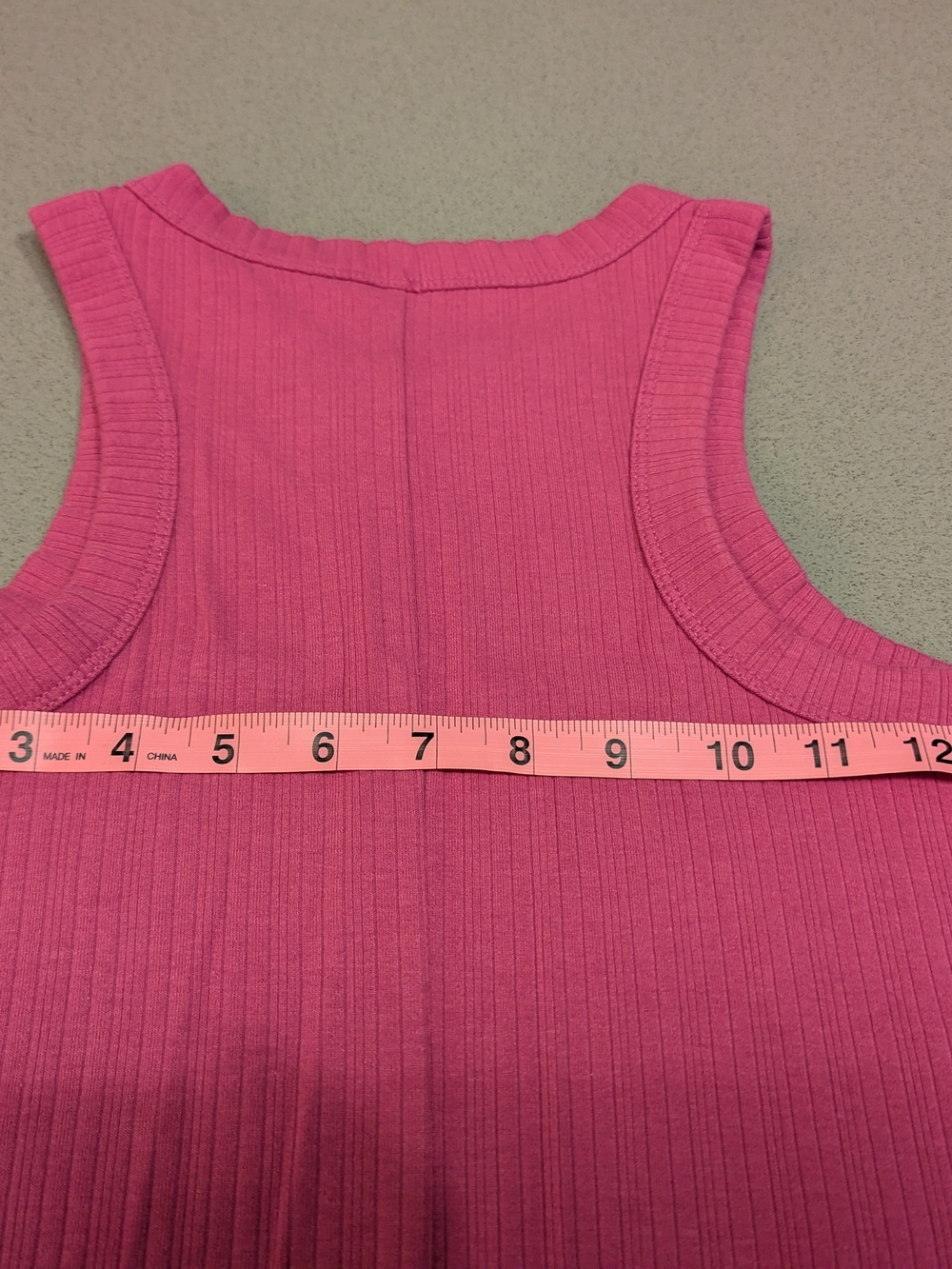 Pink Ribbed Tank Dress - Picture 4 of 5